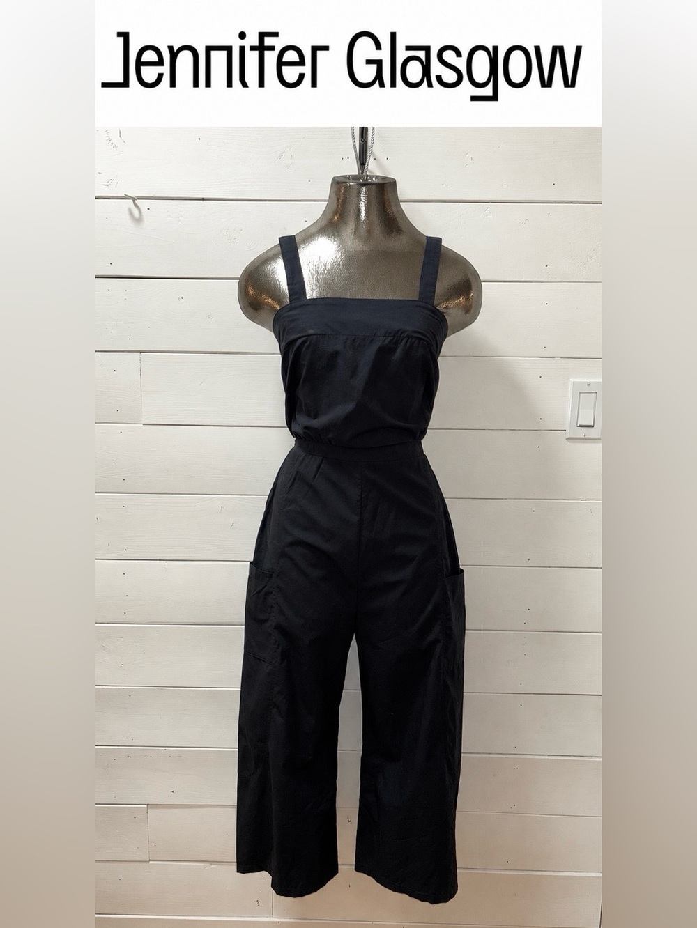 Jennifer Glasgow Black Jumpsuit – Size XS